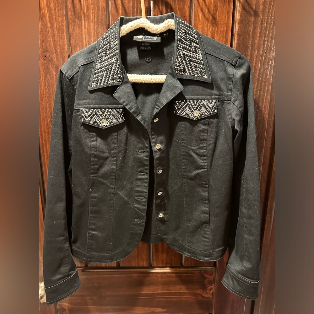 Embellished Black Women's Jacket